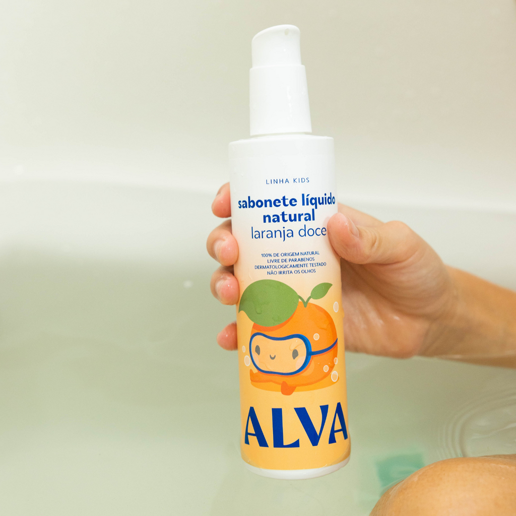 Sabonete Líquido Infantil Natural Laranja Doce & Baunilha 200ml