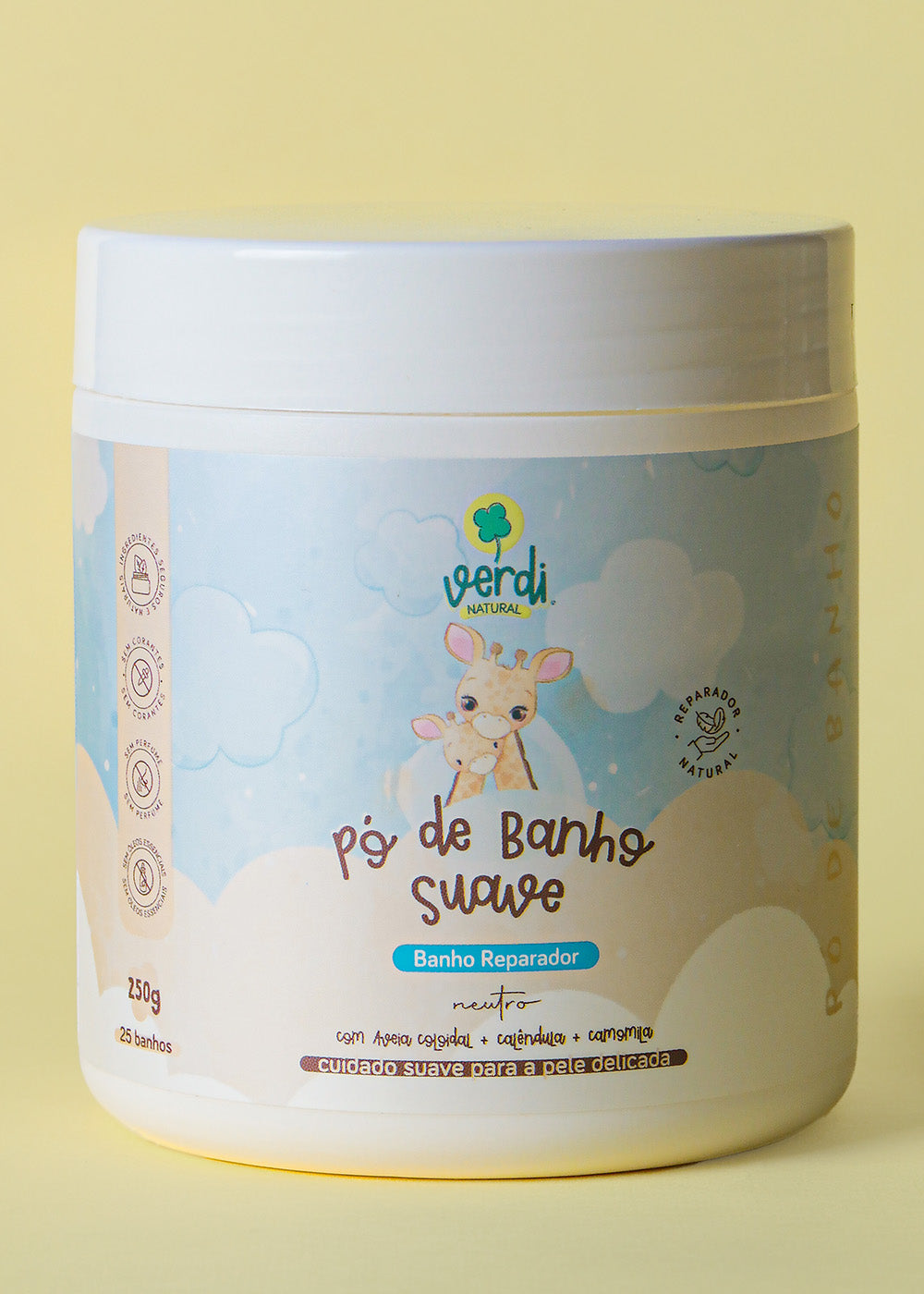Pó de Banho Suave - Banho Reparador Natural