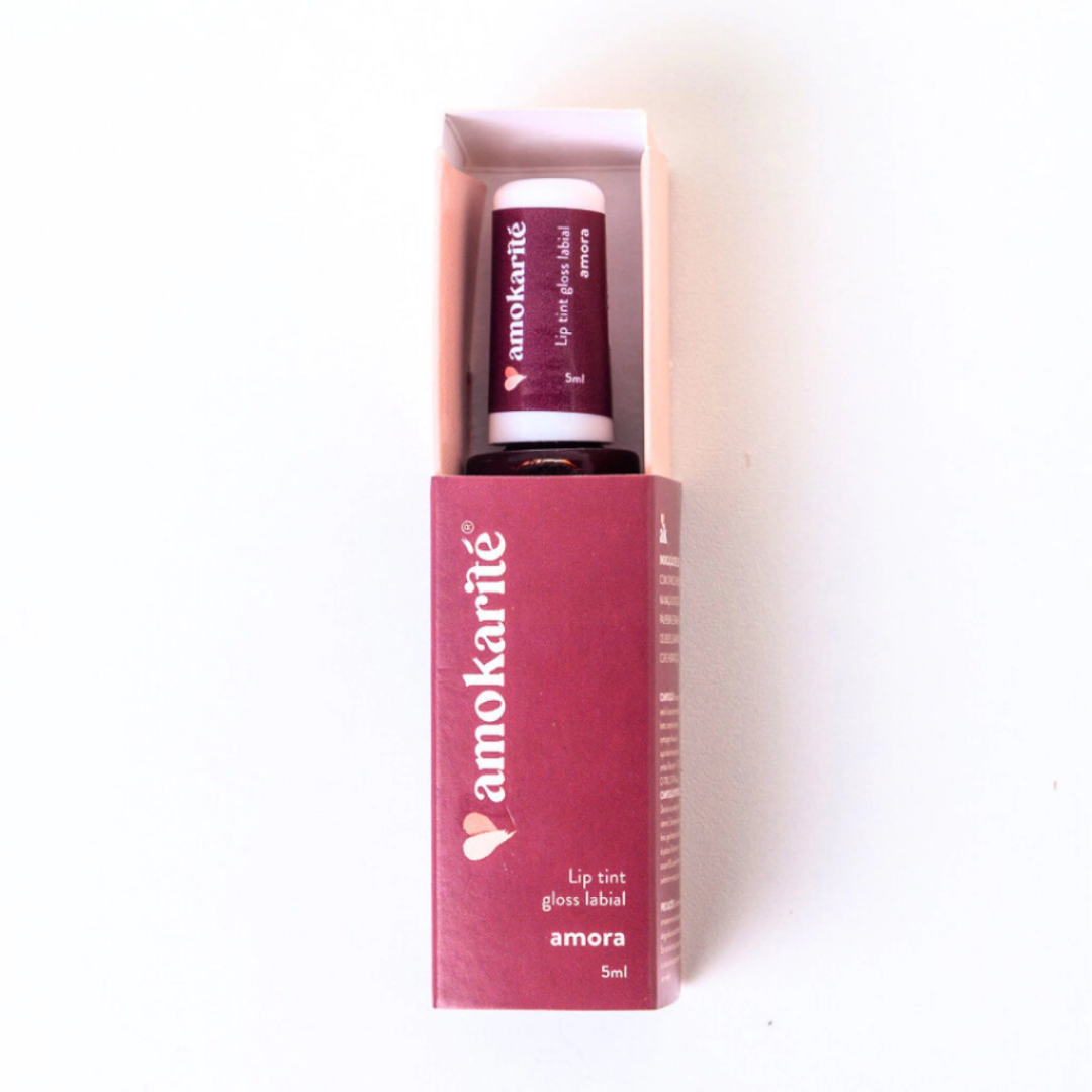 LIP TINT TRIPLE THREAT AMOKARITE - BATOM + BLUSH + SOMBRA | COR AMORA | 5ML