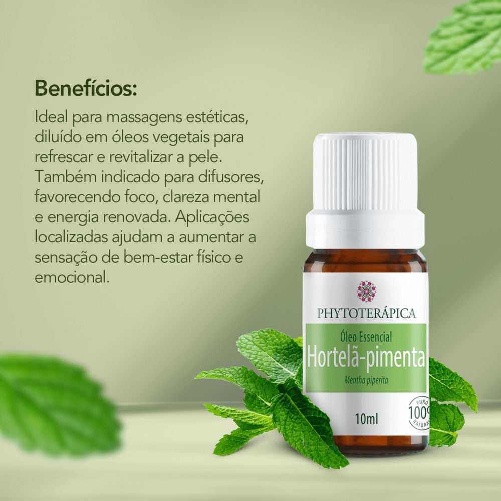 Óleo Essencial de Hortelã-Pimenta 10ml - Phytoterápica