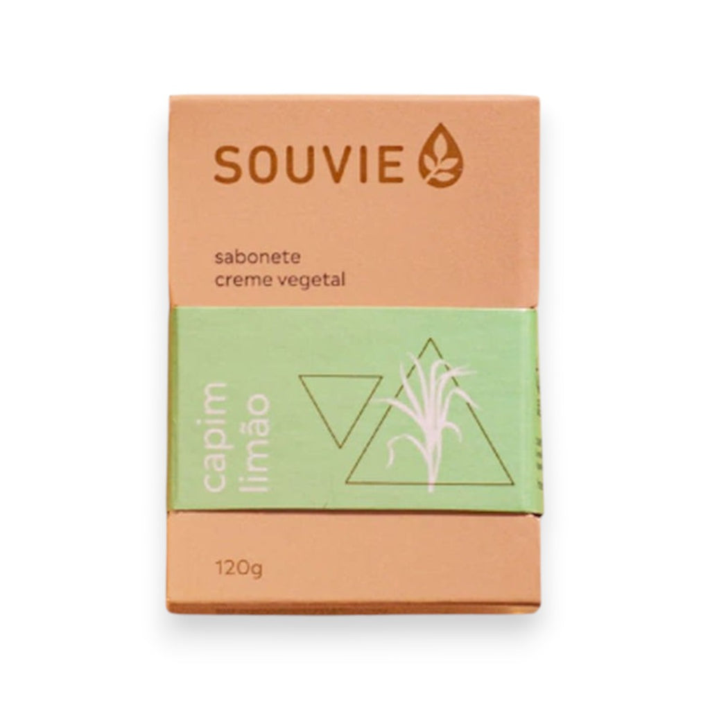 Sabonete Creme Vegetal Capim-Limão Souvie 120g
