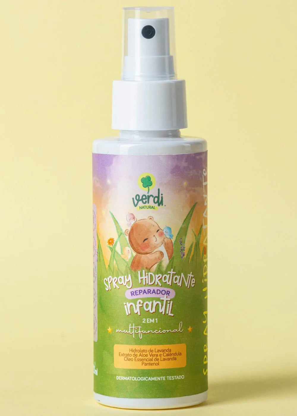 Spray Hidratante Reparador Infantil 100% Natural Verdi 120ml
