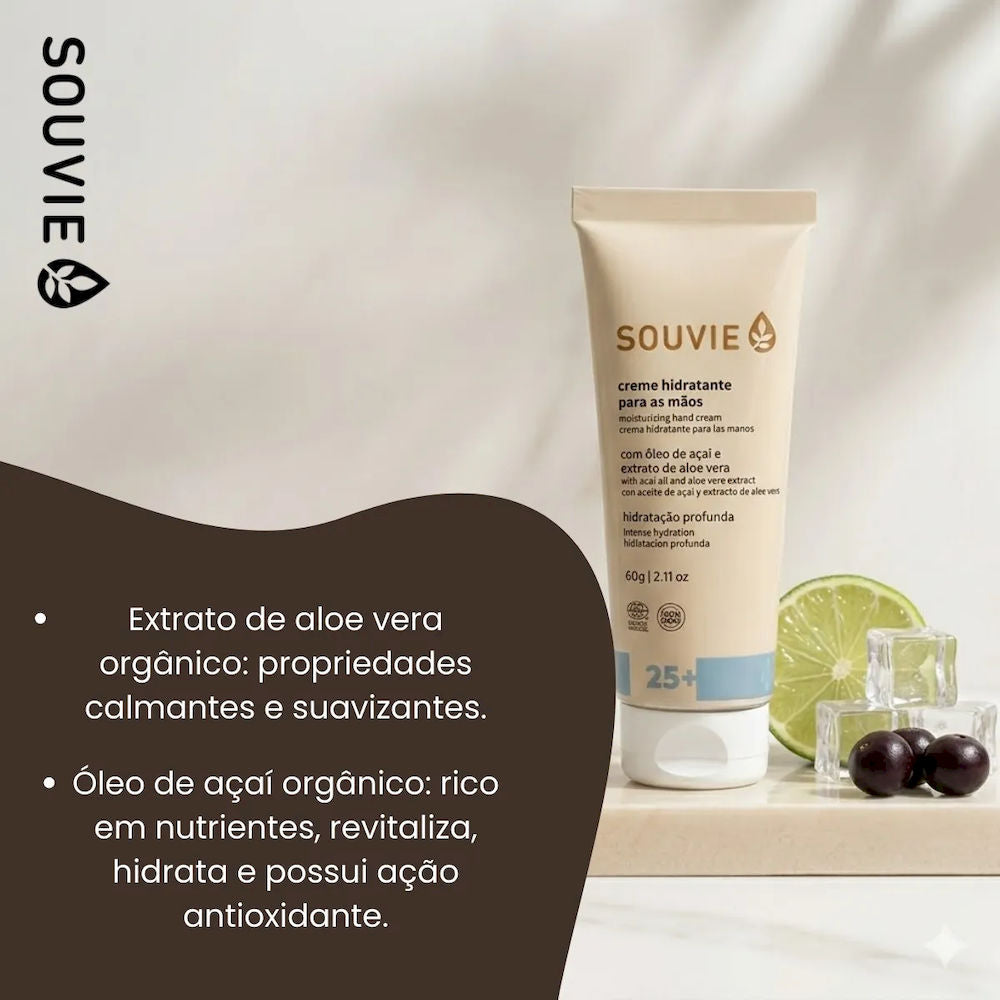 Creme Hidratante para as Mãos 25+ Souvie 60g