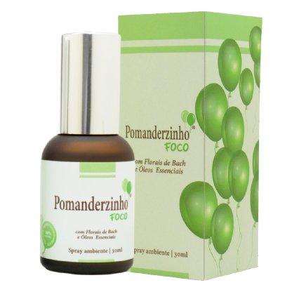Pomanderzinho Foco Spray Ambiente Infantil 30ml com Florais de Bach - Concentração