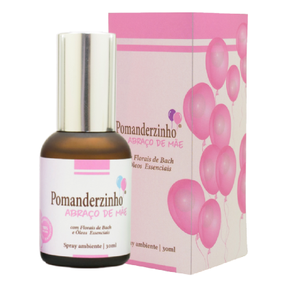 Pomanderzinho Abraço de Mãe Spray Ambiente Infantil 30ml com Florais de Bach