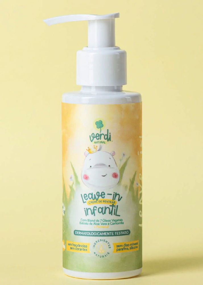 Kit Cabelos Infantil - Creme de Pentear + Spray Clareador Verdi Natural