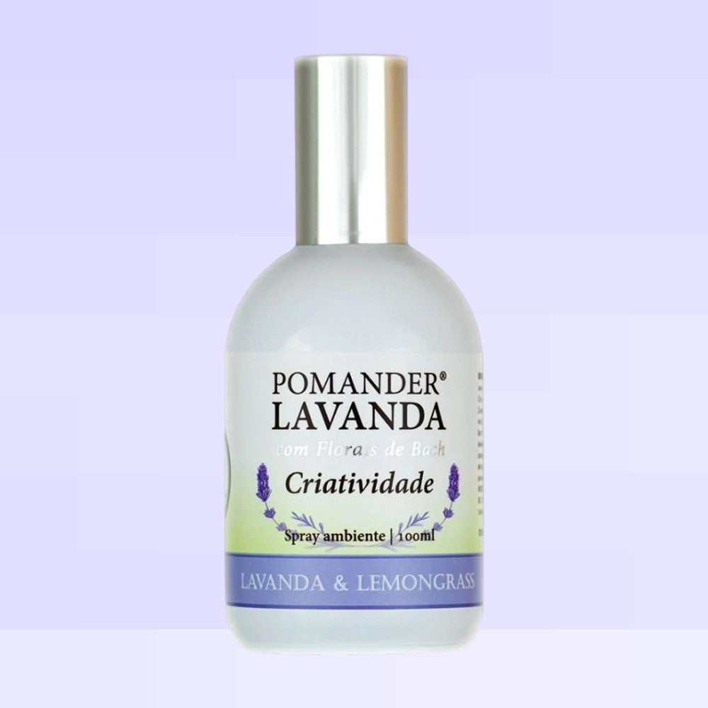 Spray Ambiente Lavanda e Lemongrass Criatividade 100ml - Pomander