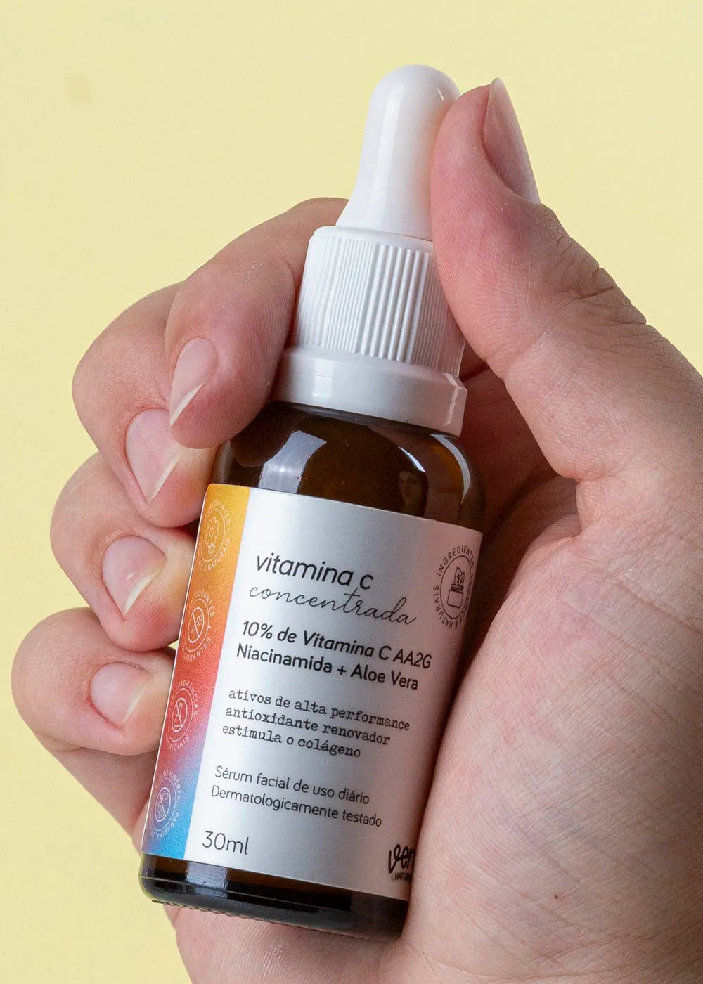 Vitamina C Serum Facial - 10% Vitamina C e 1% Niacinamida