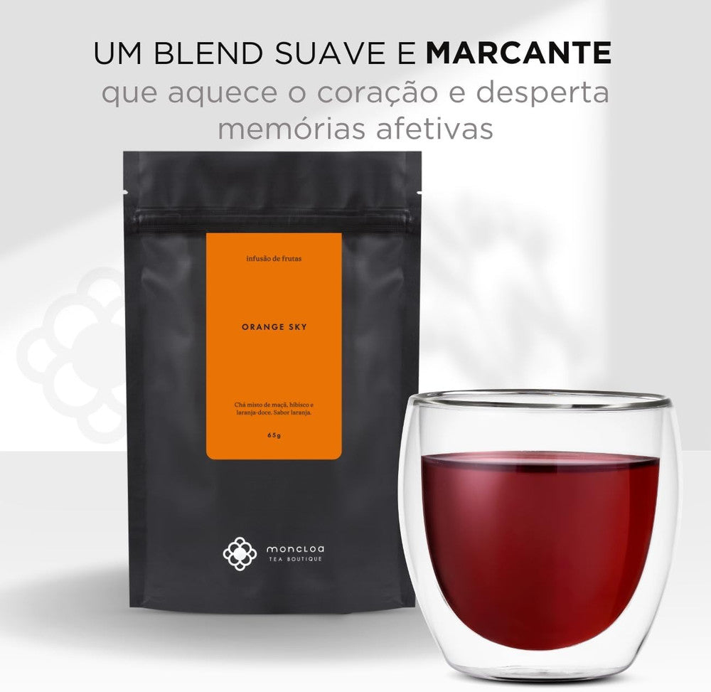 Chá Infusão de Frutas Orange Sky Moncloa Pouch 65g