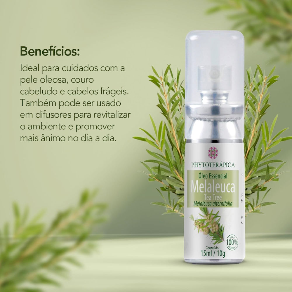 Óleo Essencial de Melaleuca (Tea Tree) em Aerossol Phytoterápica 15ml
