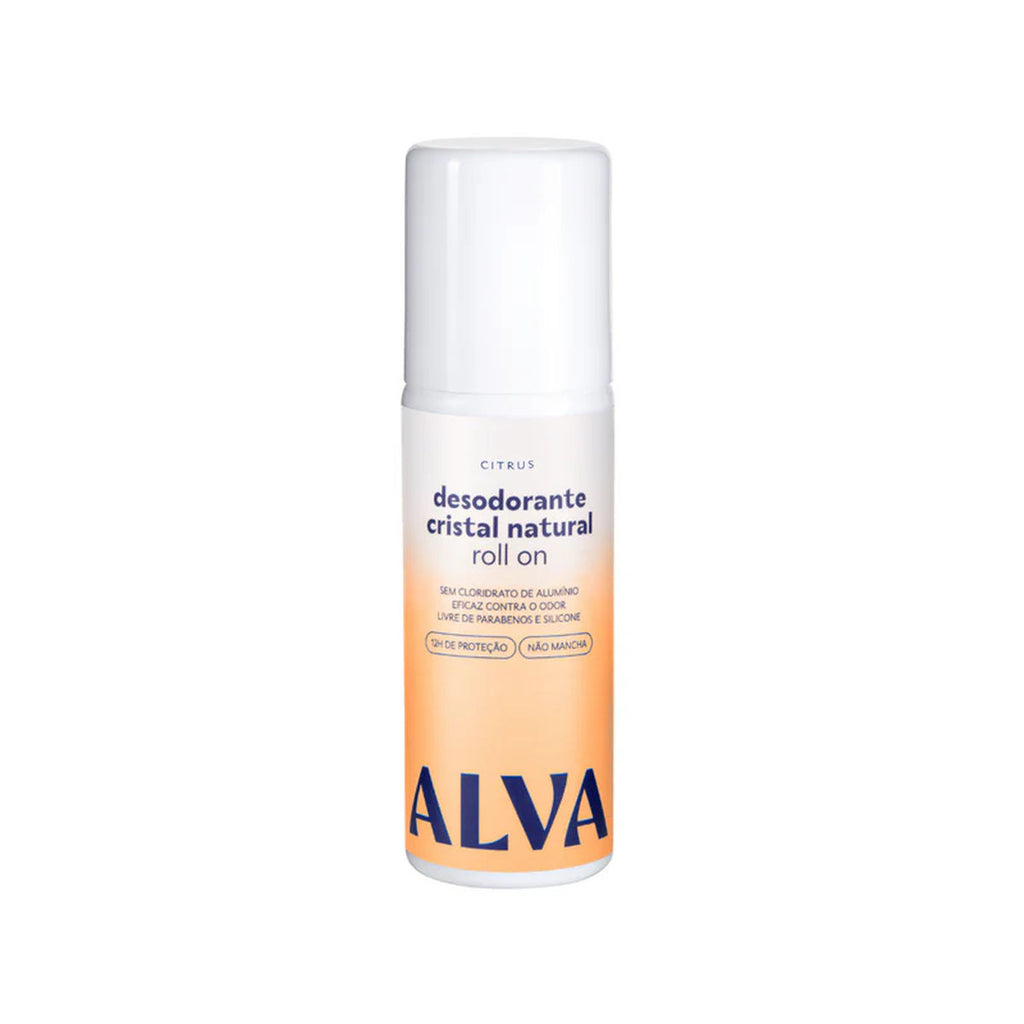 Desodorante Roll-on Cristal Natural Citrus Vegano 70ml Alva
