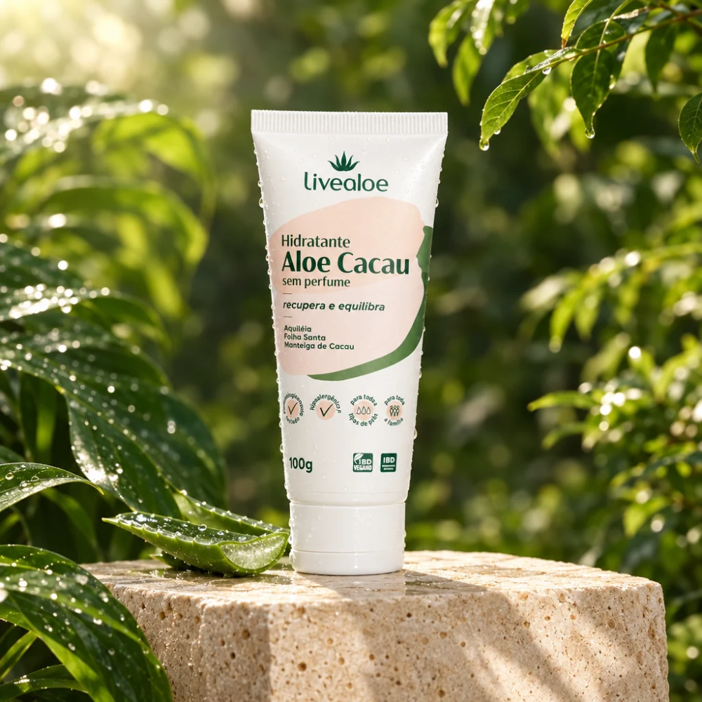 Hidratante Aloe Cacau 100 g Livealoe