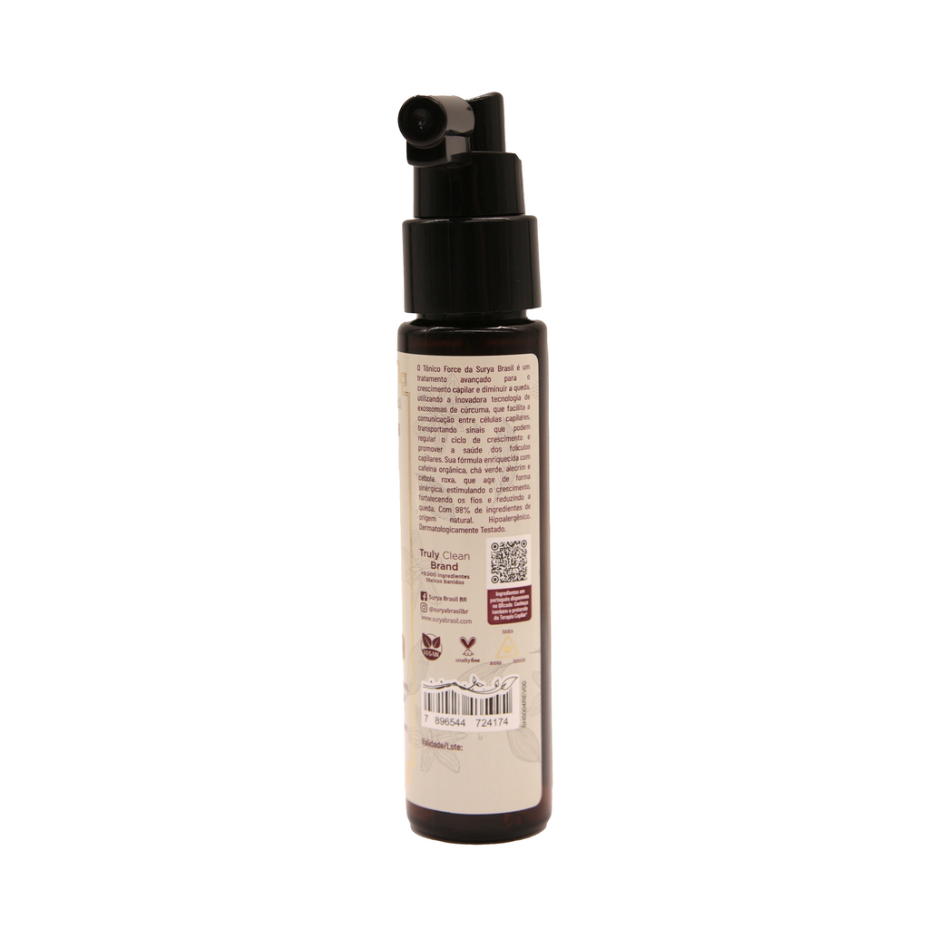 Tônico Force Capilar Surya Brasil 60ml - Crescimento e Antiqueda Sem Enxágue