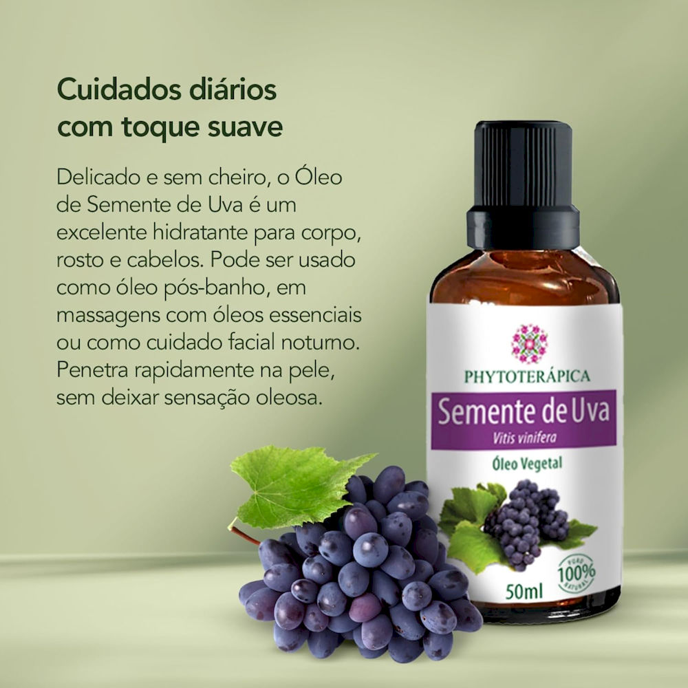 Óleo Vegetal de Semente de Uva Phytoterápica 50ml