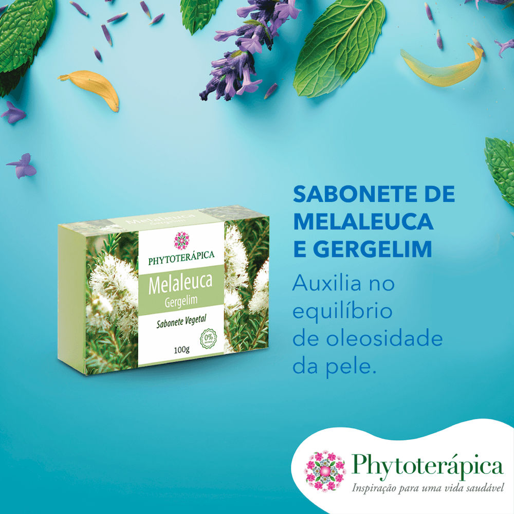 Sabonete Vegetal Melaleuca & Gergelim Phytoterápica 100g