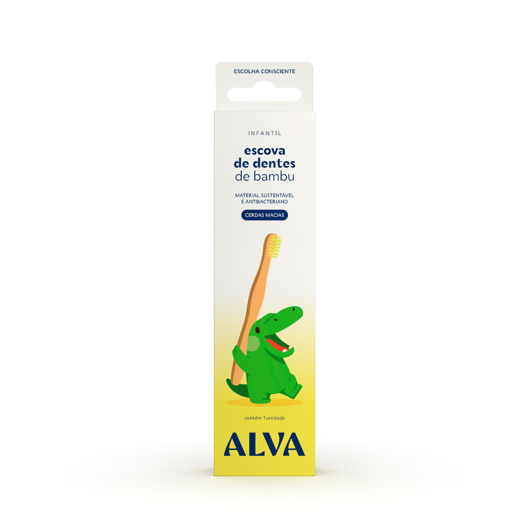 Escova de Dentes Bamboo Infantil Alva Personal Care