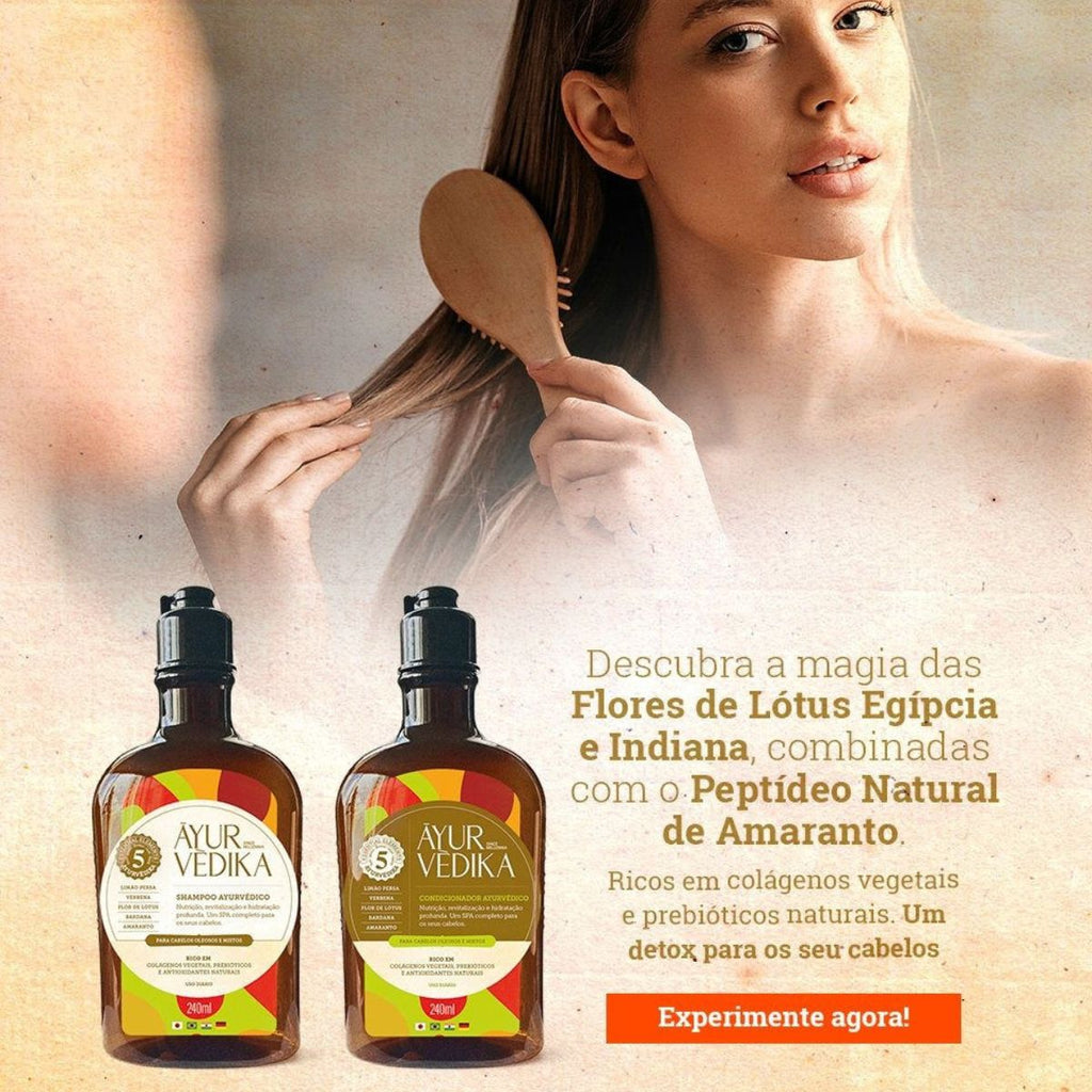 Shampoo Ayurvédico para Cabelos Oleosos e Mistos
