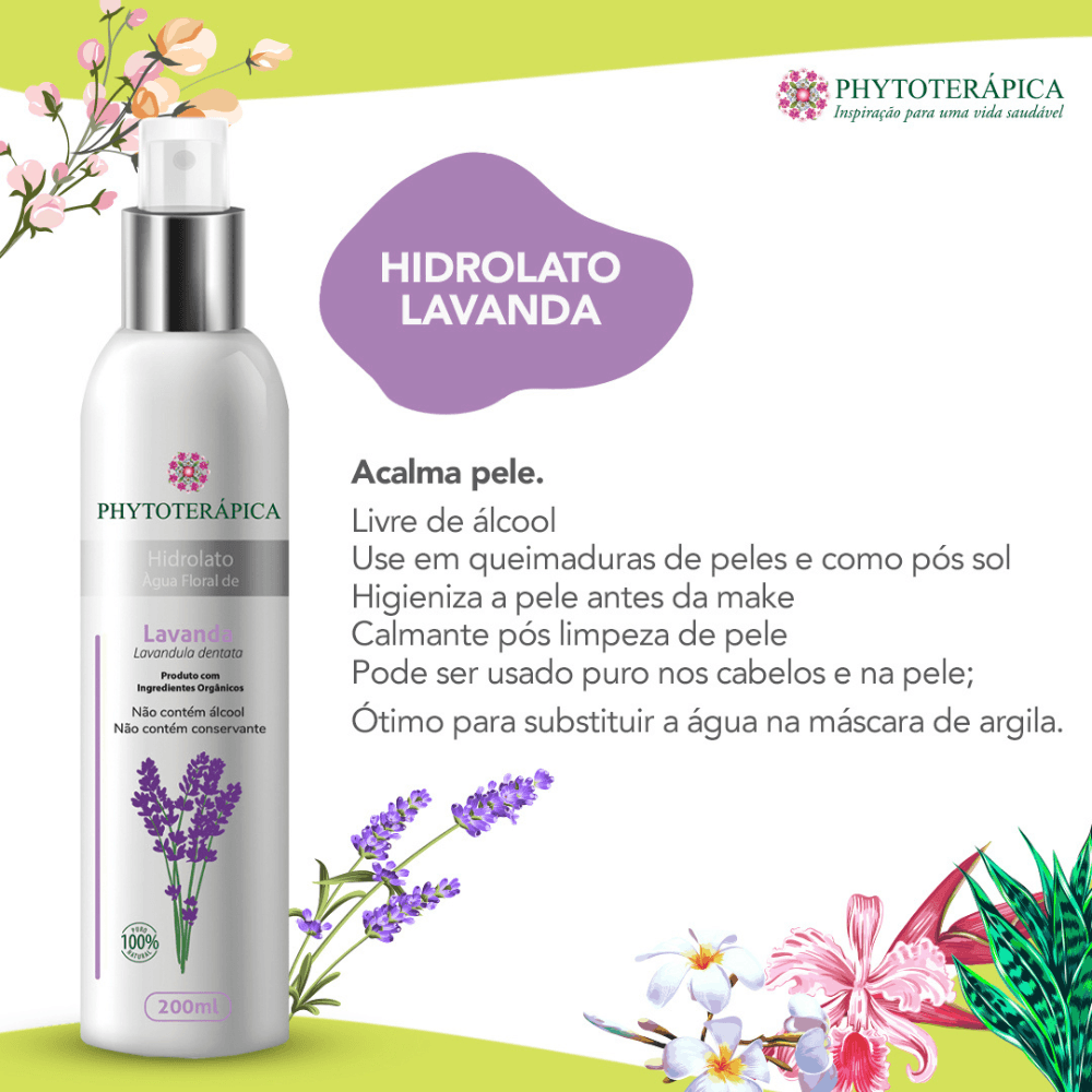 HIDROLATO DE LAVANDA 200 ML Phytoterápica