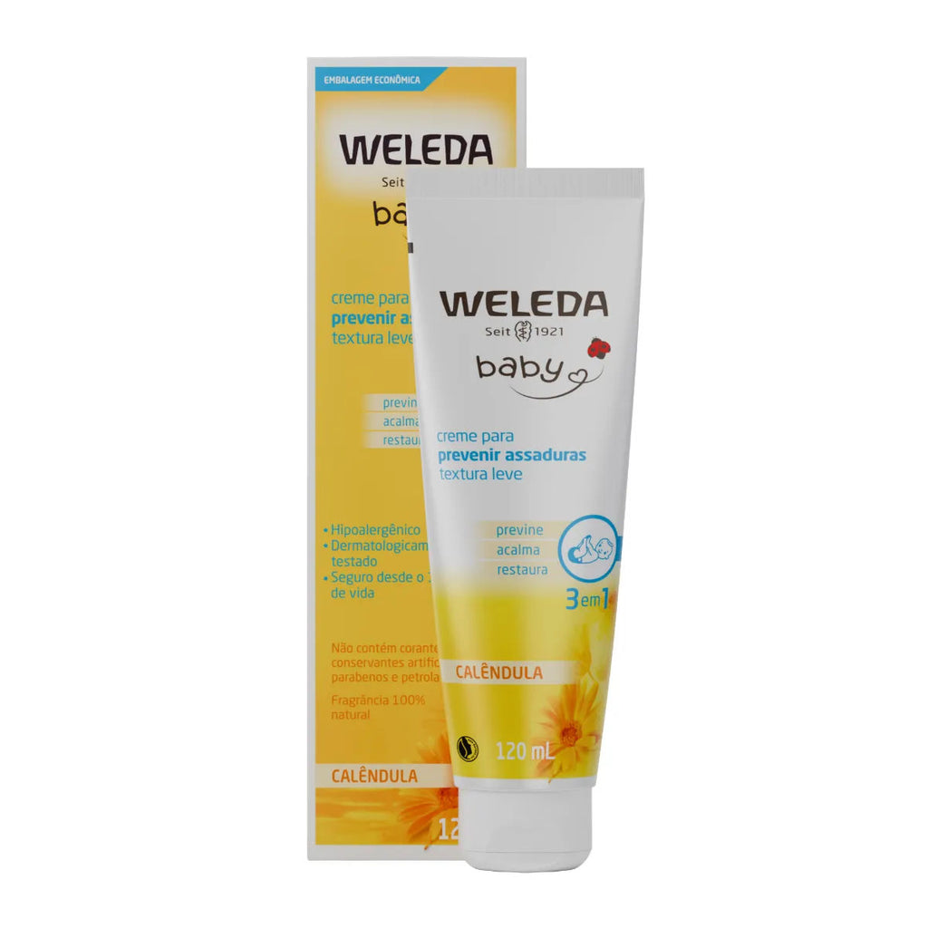 Creme para Assaduras Weleda BabyCreme Calêndula 120ml