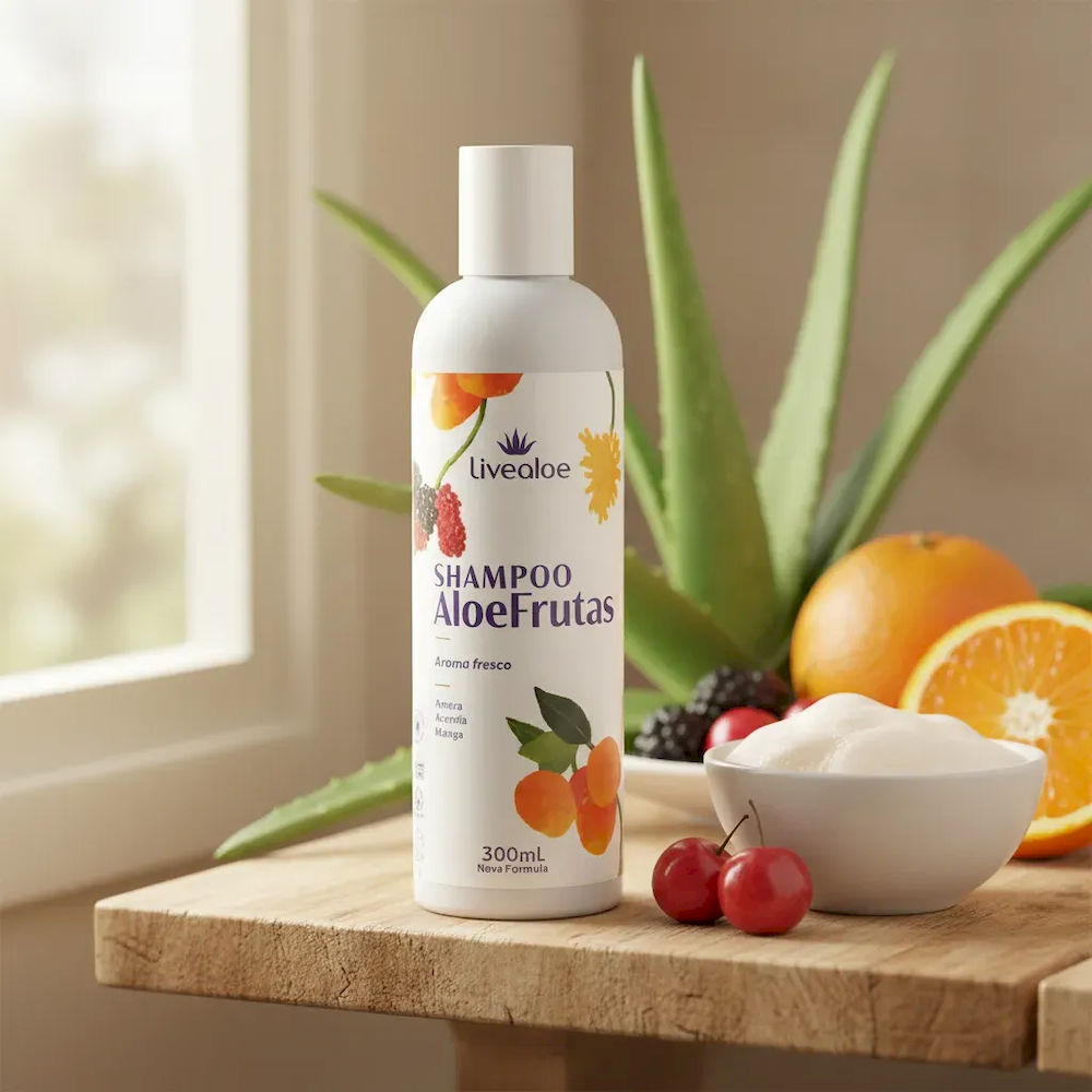 Shampoo Aloe Frutas Livealoe 300ml