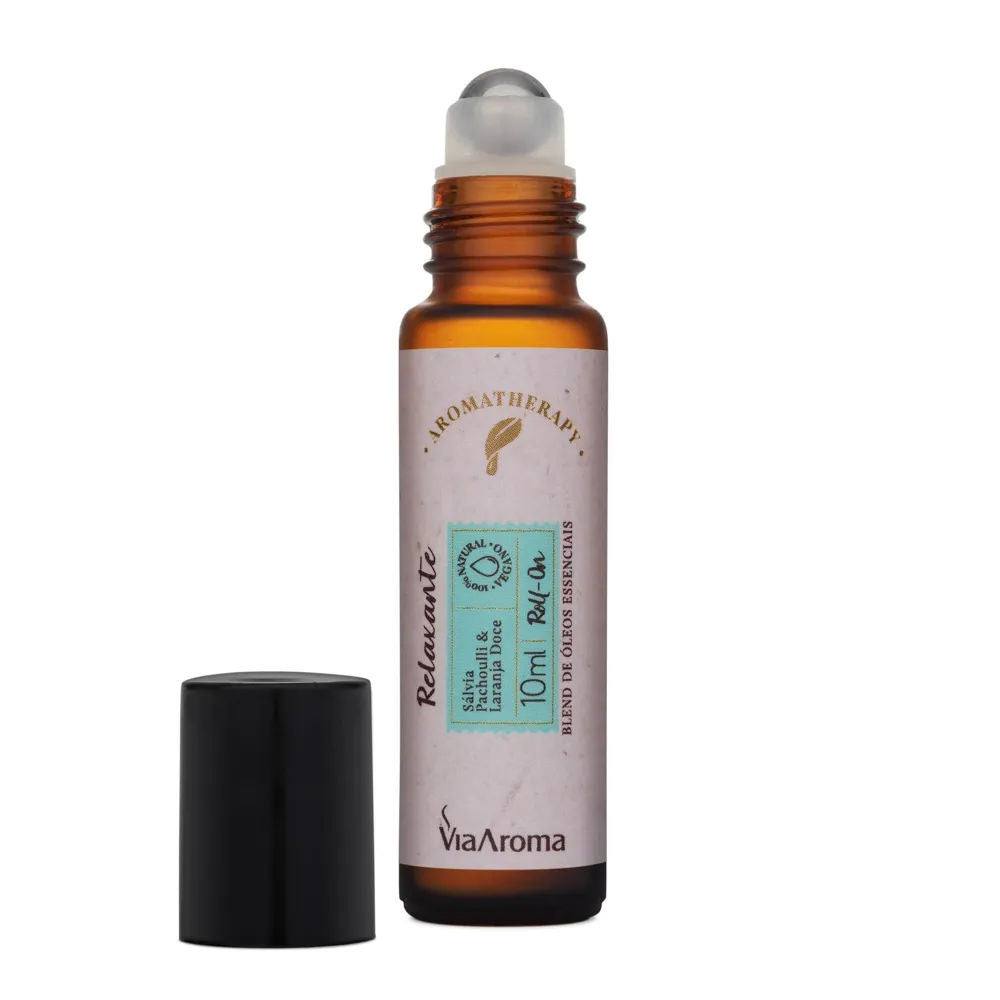 Roll-On Blend Óleos Essenciais Relaxante 10ml - Via Aroma