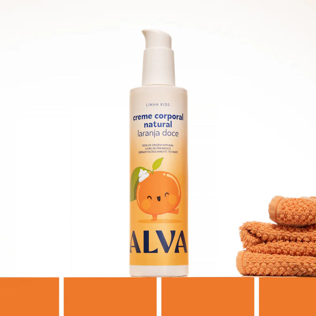 Creme Corporal Infantil Laranja Doce e Baunilha 250ml Alva