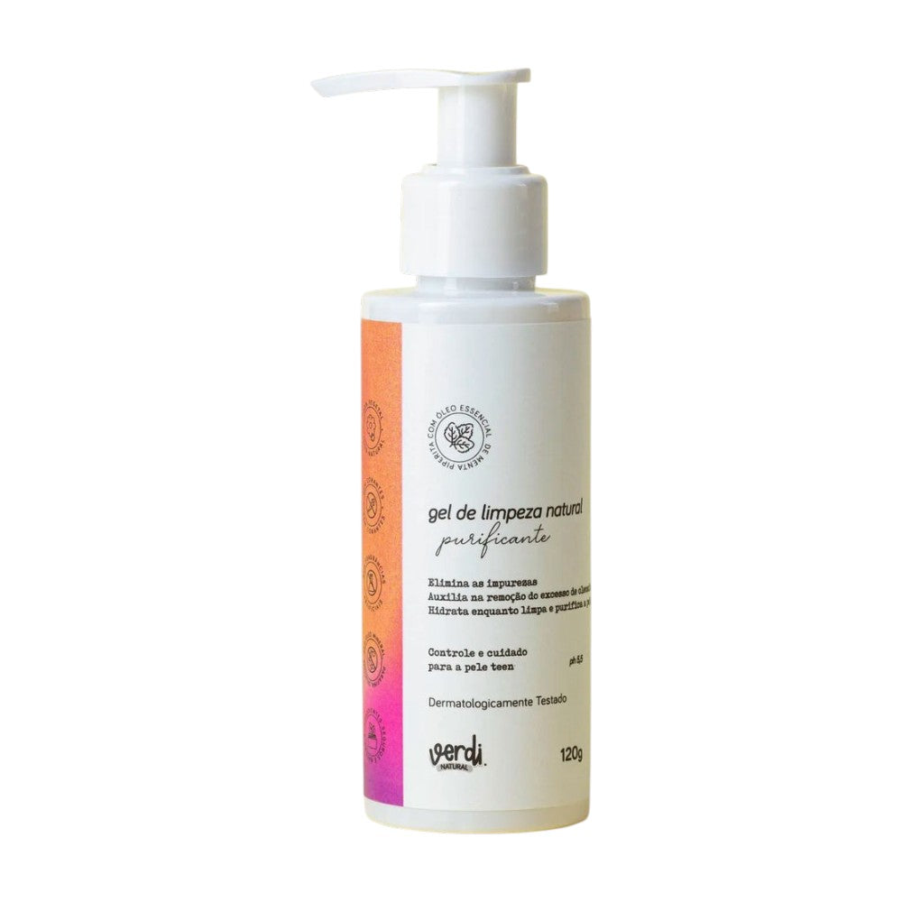 Gel de Limpeza Facial para Pele com Acne e Oleosa 120g - Verdi