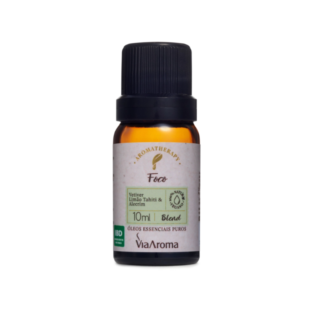 Blend de Óleos Essenciais Foco Via Aroma – Clareza e Concentração Natural