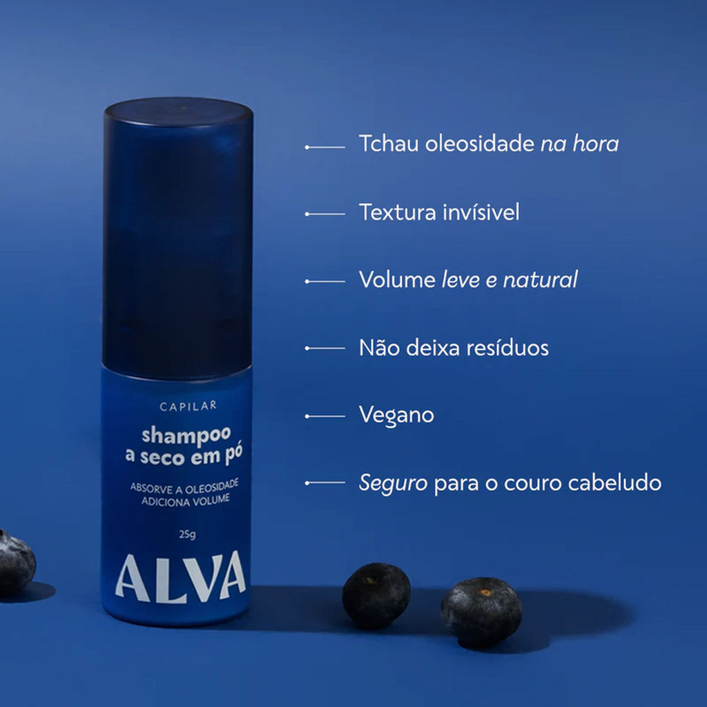 Shampoo a Seco em Pó 25g Alva Personal Care
