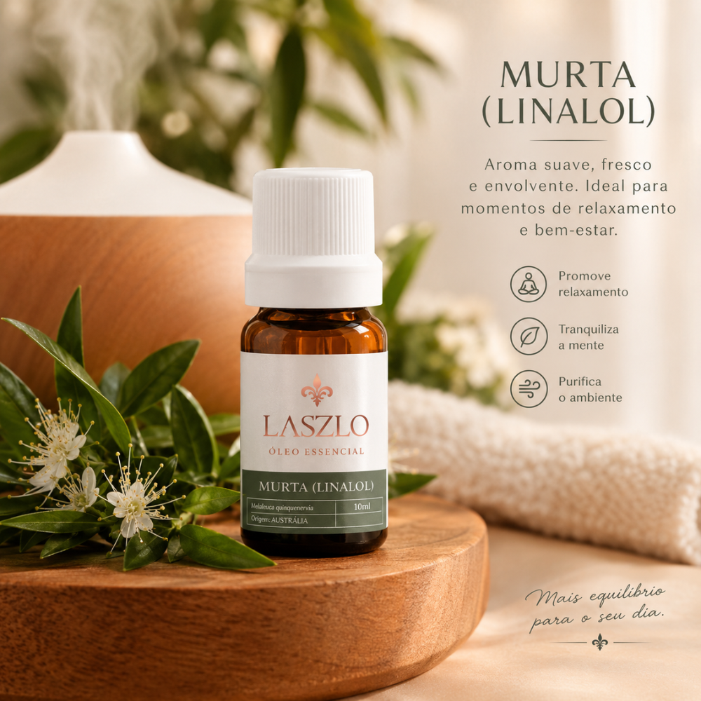 Óleo Essencial Murta QT Linalol GT Turquia 5 ml
