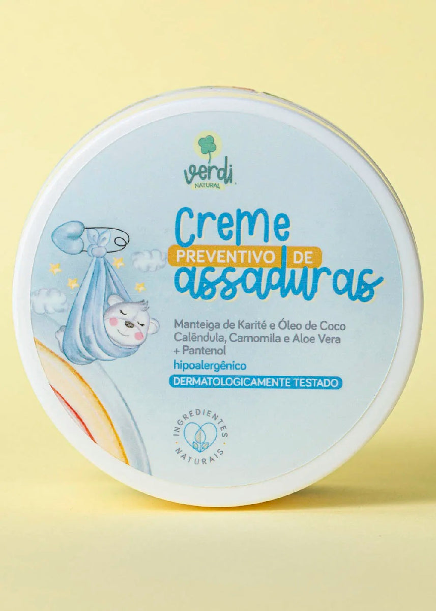 Creme Preventivo de Assaduras para Bebê Verdi Natural 150g