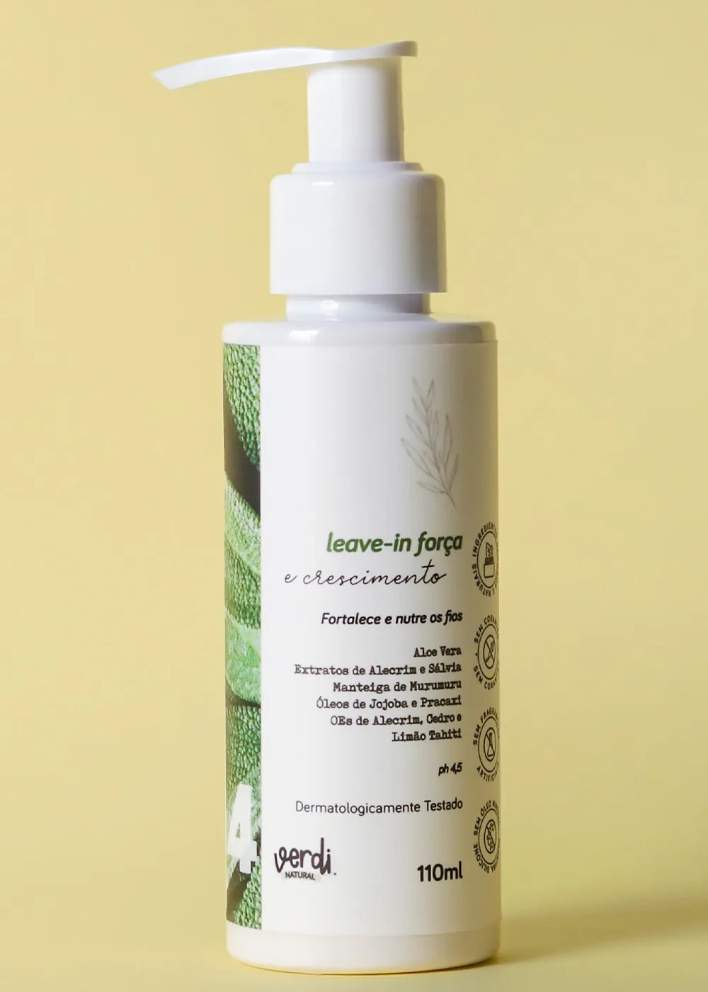 Leave-In Natural para Força e Crescimento Capilar Verdi 110ml