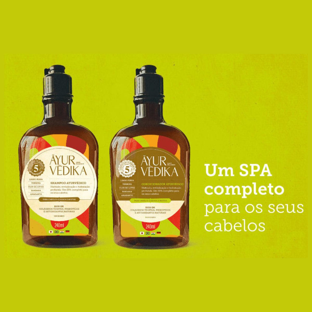 Shampoo Ayurvédico para Cabelos Oleosos e Mistos