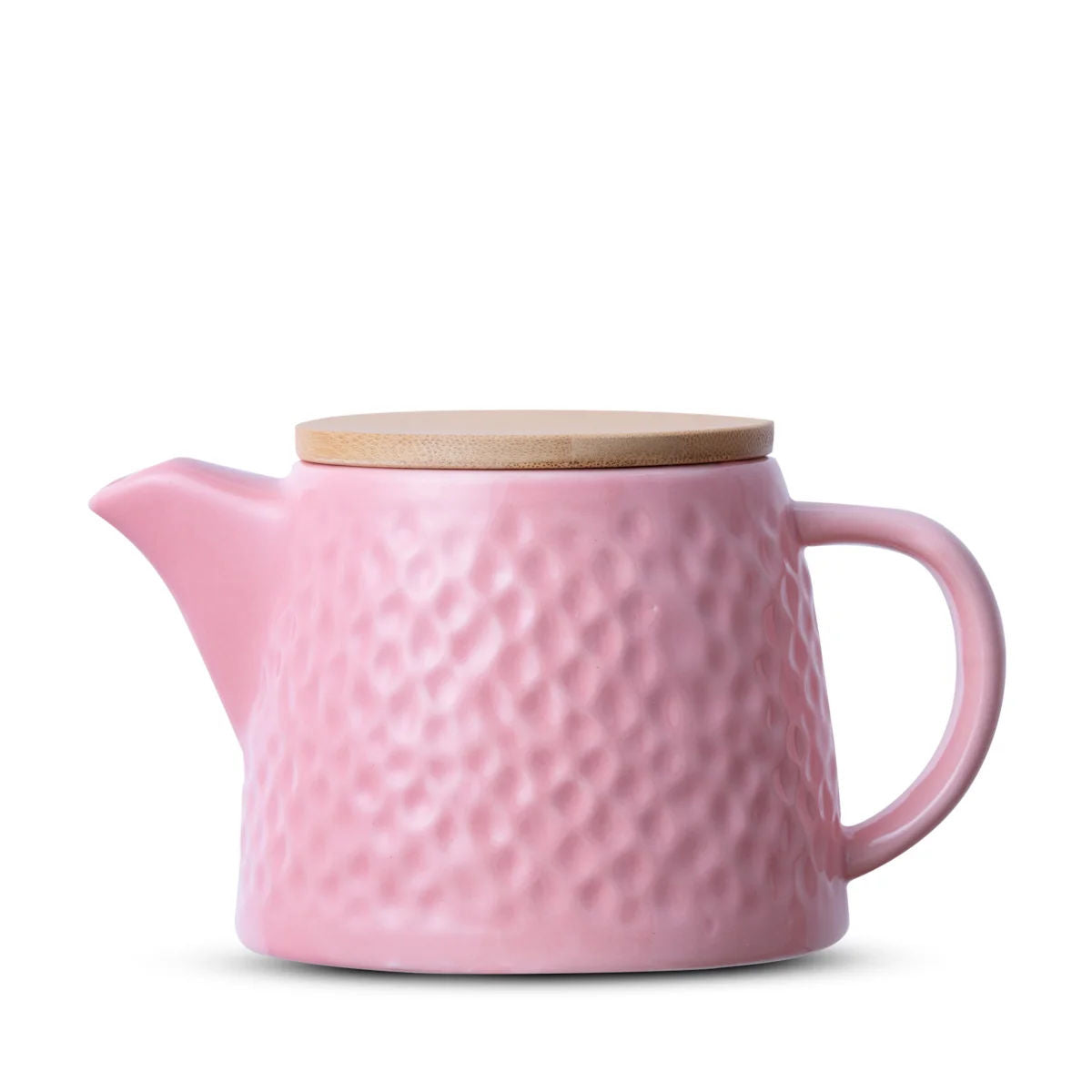 Bule de Chá de Cerâmica com Infusor Knit Duo Teapot Moncloa Rosa 550ml