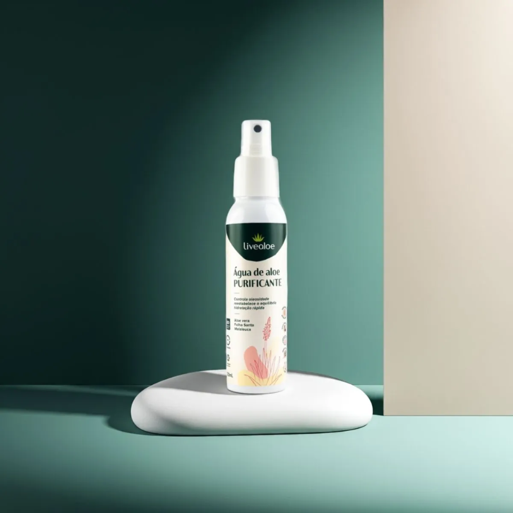ÁGUA DE ALOE PURIFICANTE 120 ML Livealoe