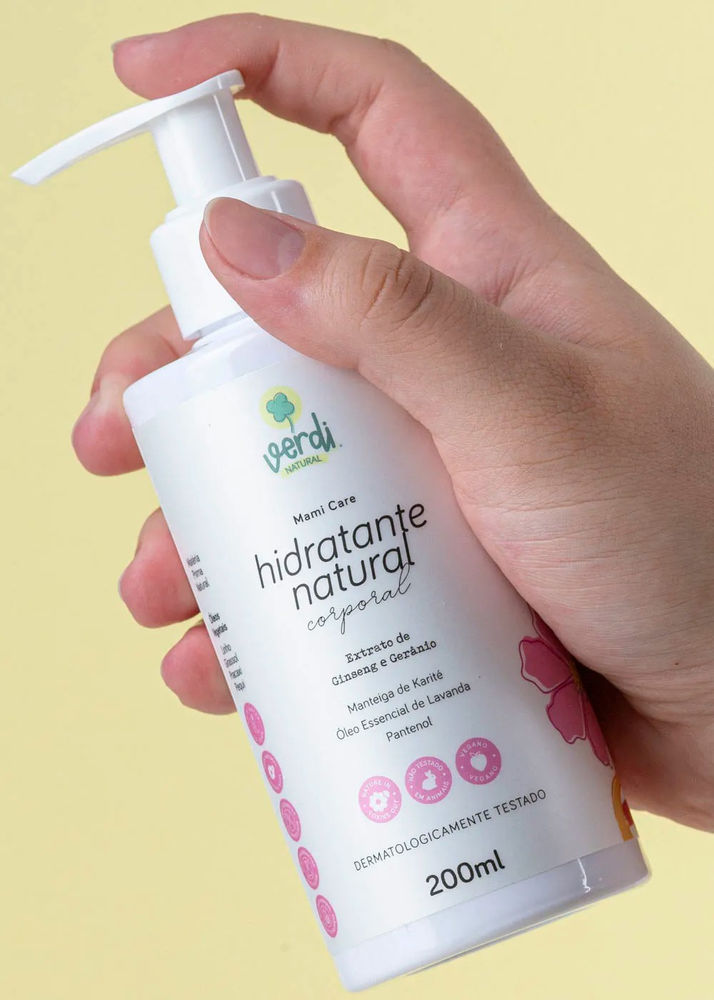 Hidratante Corporal Natural Ginseng e Gerânio - Verdi