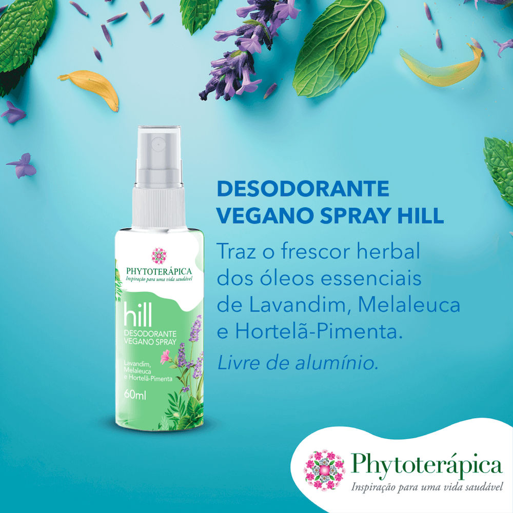 Desodorante Vegano Spray Hill Phytoterápica 60ml