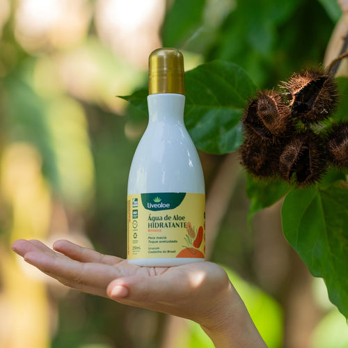 Agua de Aloe Hidratante Bifasica Livealoe 210ml - Hidratante Corporal Natural