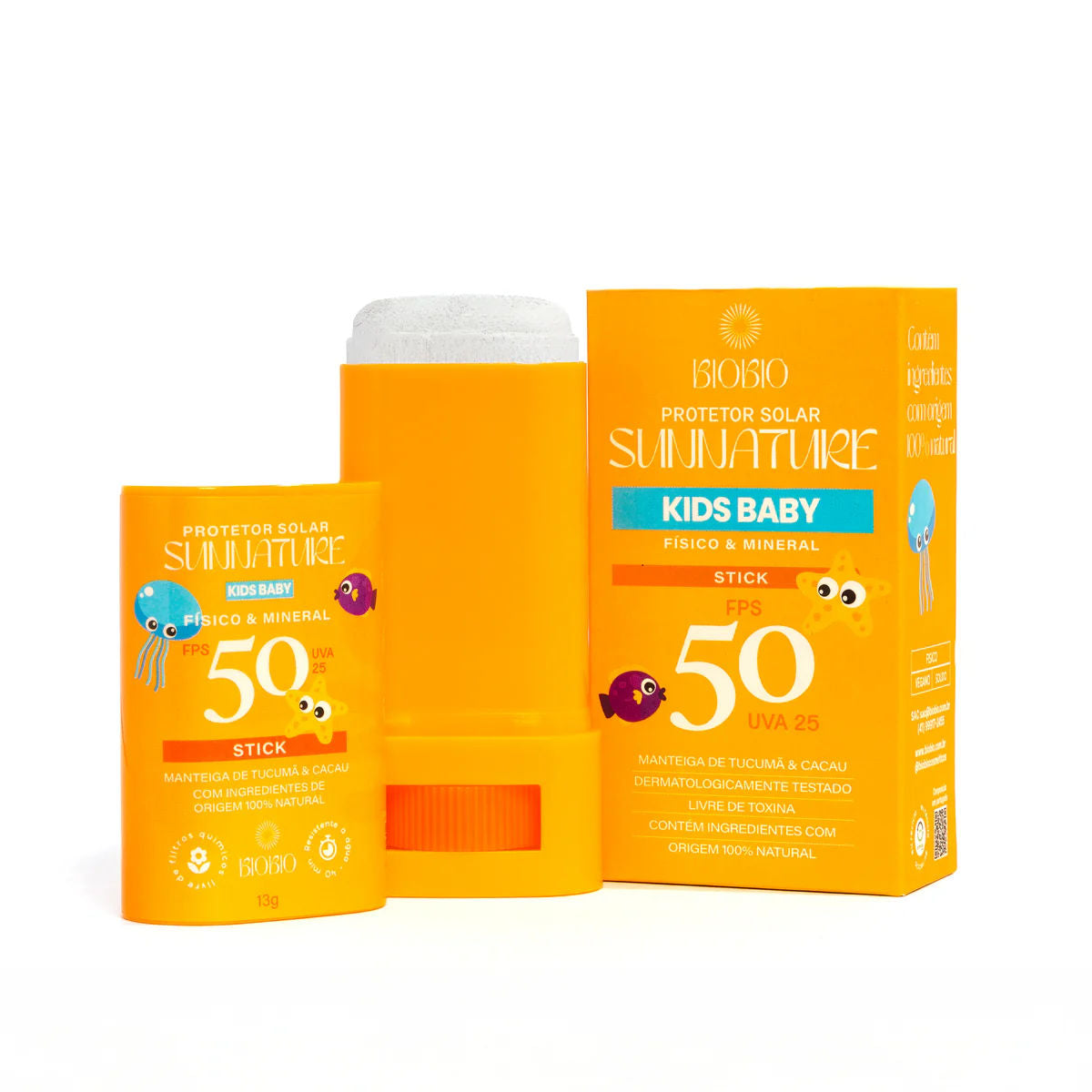 Protetor Solar Infantil em Bastão FPS 50