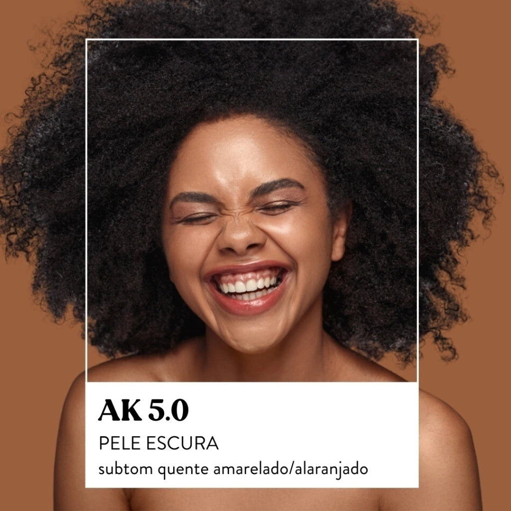 Base Solida Multifuncional 3 em 1 AmoKarite Cor AK 5.0 Natural Vegana