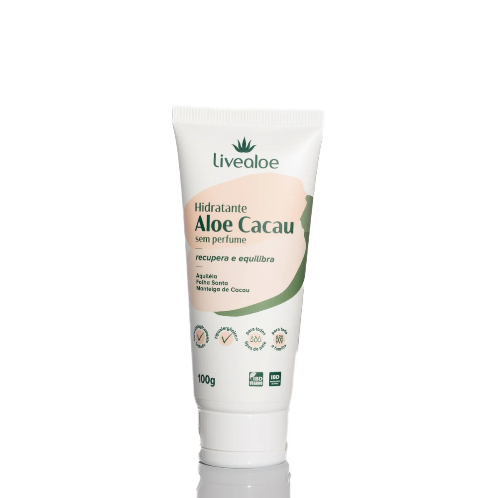Hidratante Aloe Cacau 100 g Livealoe