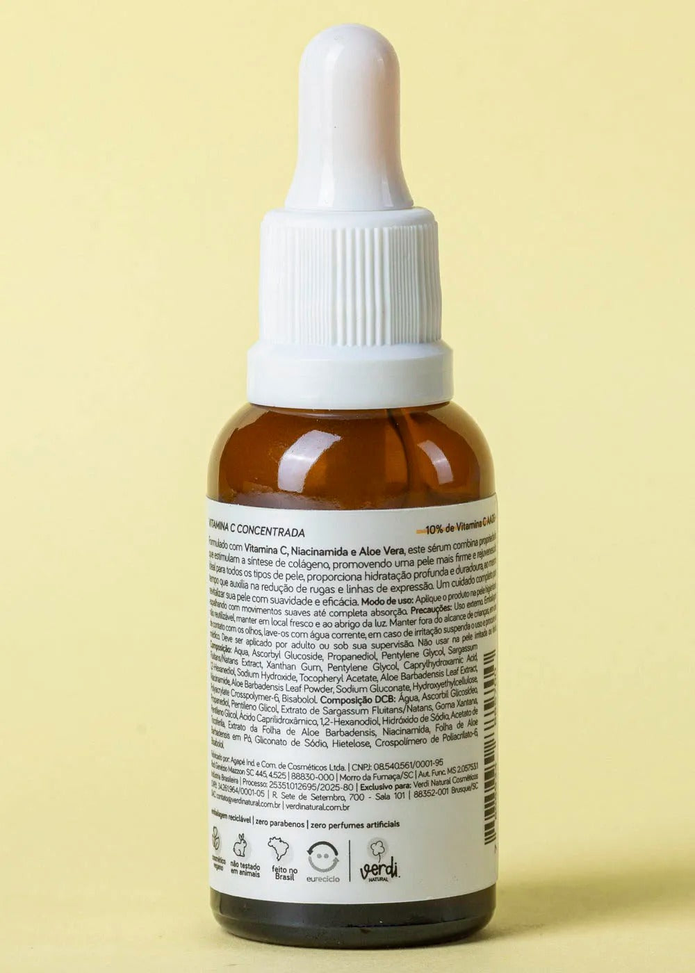 Vitamina C Serum Facial - 10% Vitamina C e 1% Niacinamida