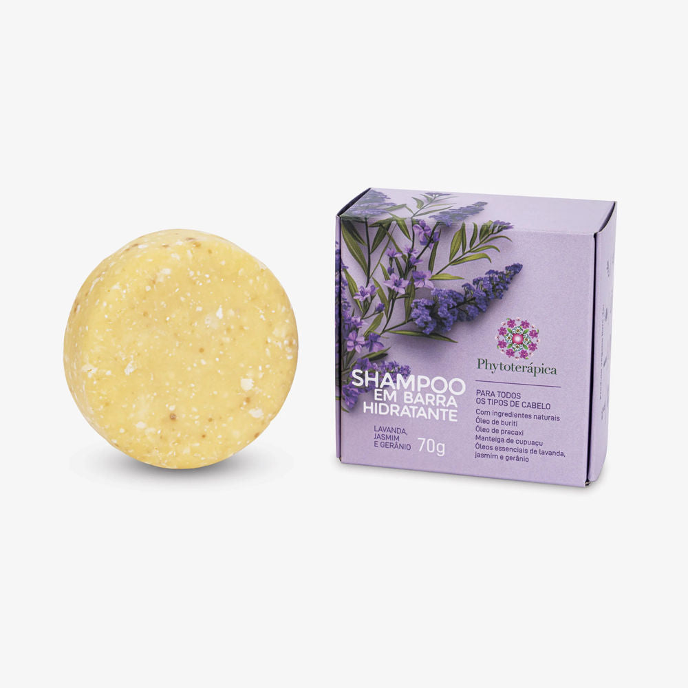 Shampoo em Barra Lavanda, Jasmim e Gerânio 70g - Phytoterápica