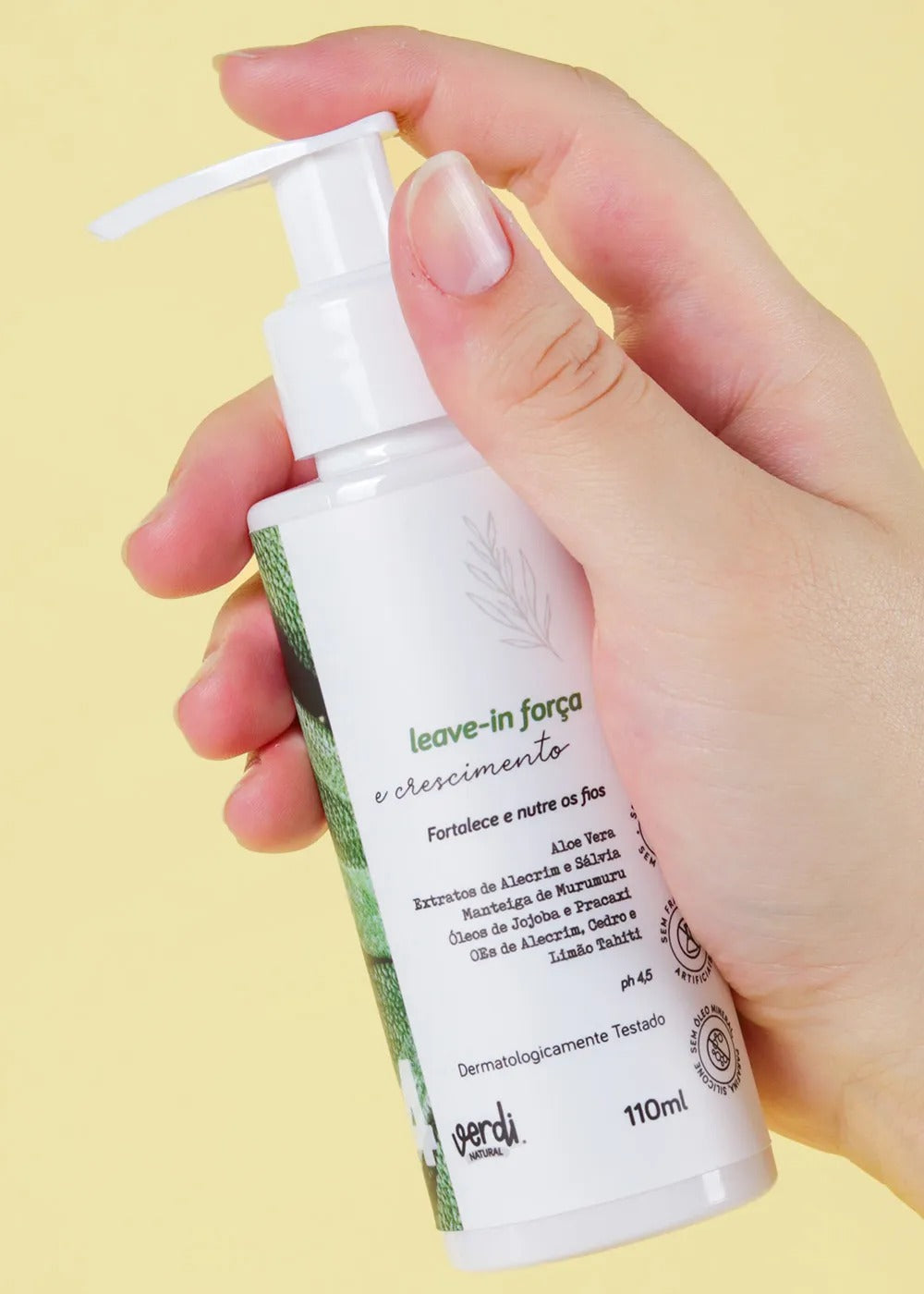 Leave-In Natural para Força e Crescimento Capilar Verdi 110ml