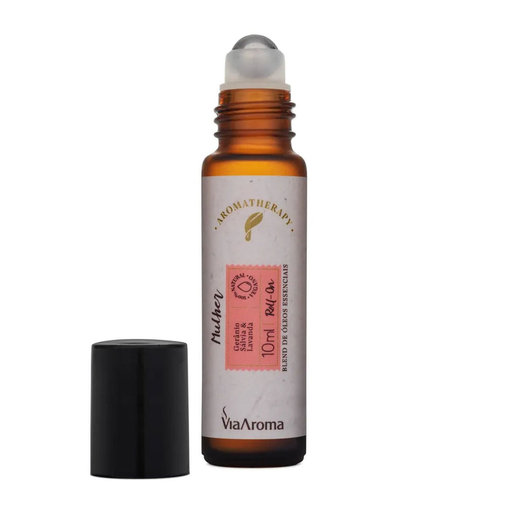 Roll-On Blend Óleos Essenciais Mulher Via Aroma 10ml