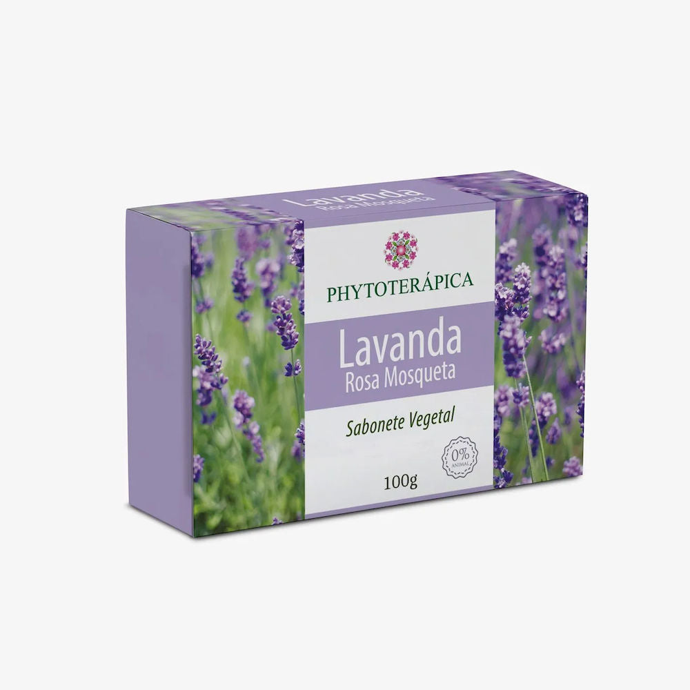 Sabonete Vegetal Lavanda & Rosa Mosqueta Phytoterápica 100g