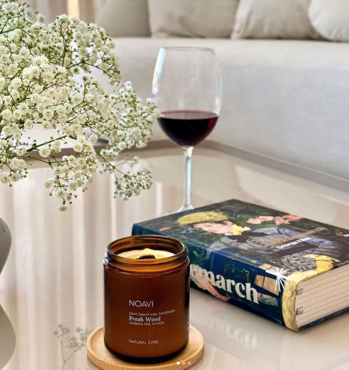 Vela Aromática Fresh Wood Noavi 100g