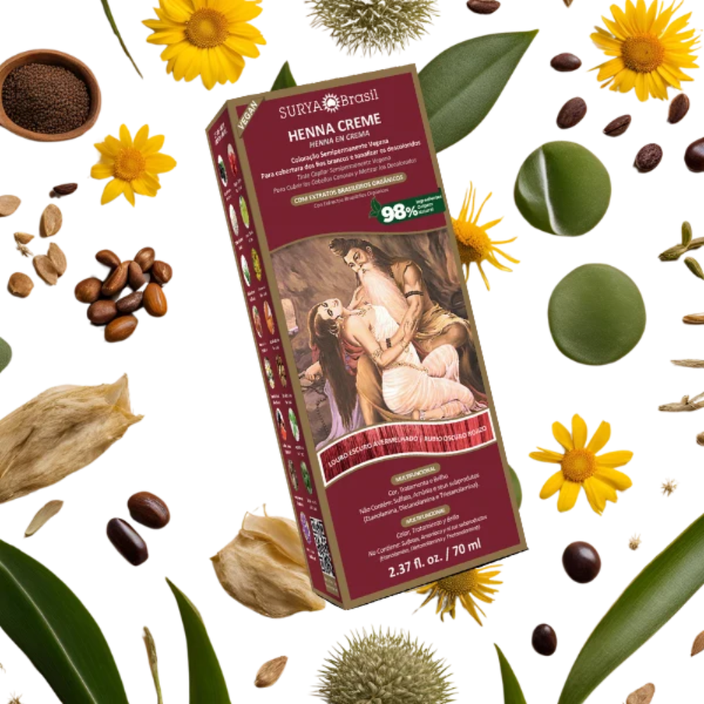 Henna Creme Surya Brasil Louro Escuro Avermelhado 70ml