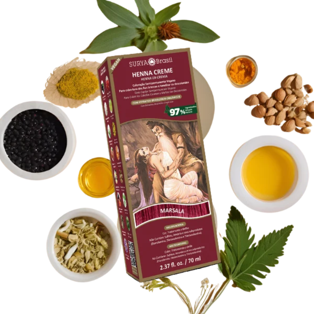 Henna Creme Surya Brasil Marsala 70ml