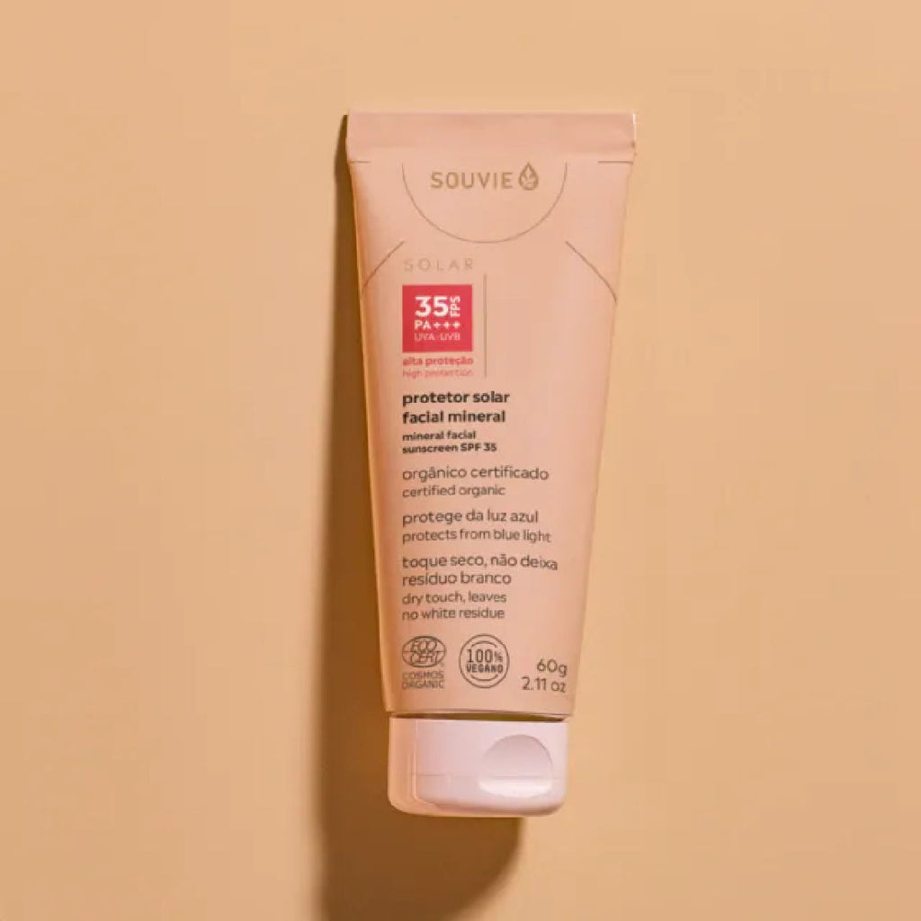 Protetor Solar Facial Mineral FPS 35 Souvie 60g